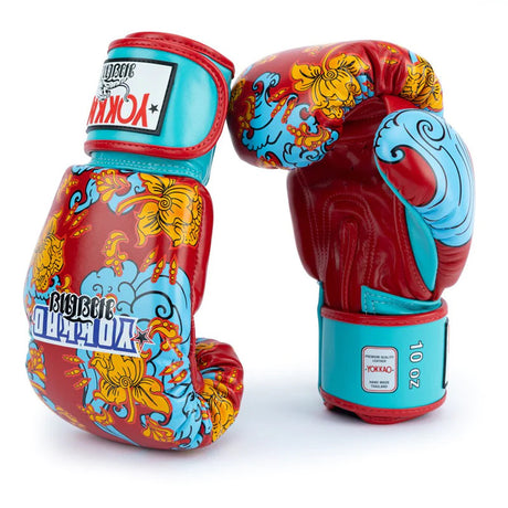 Yokkao - Limited Edition - Hawaii Boxhandschuhe - Echt Leder - Rot