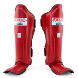 Yokkao Matrix Schienbeinschoner - Leder - Biking Red