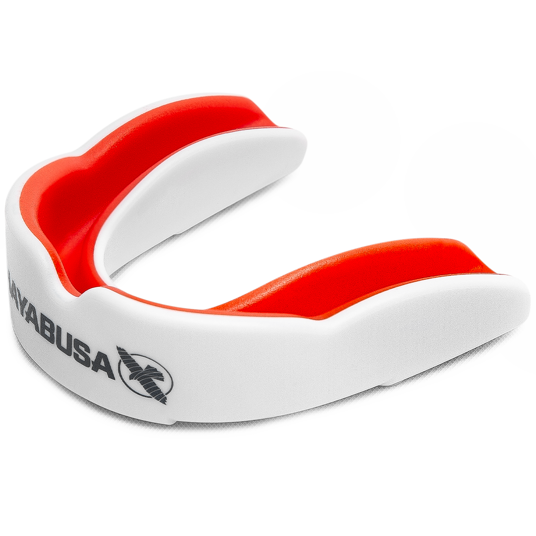Hayabusa Combat Zahnschutz - Adult - Weiß / Rot